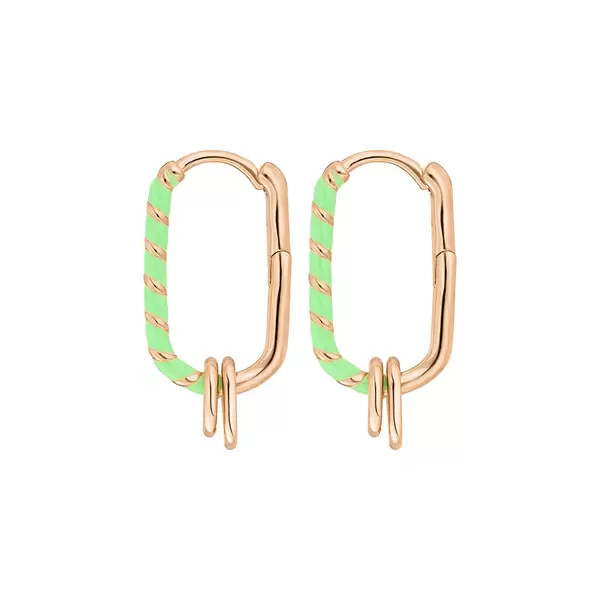Leaf Jewelry Silber Creole, Rosegold, Neon Twist Auslauf