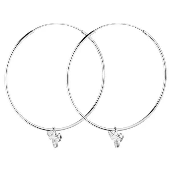 Leaf Jewelry Creole Bee Happy, 925 Sterlingsilber Kostenloser Versand