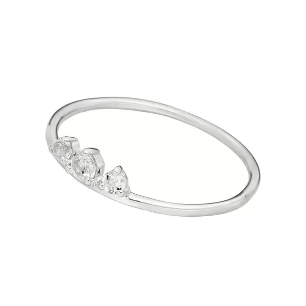 Leaf Jewelry Ring Sweet Gems Bergkristall, 925 Sterlingsilber, Gr.54 Fabrikpreis