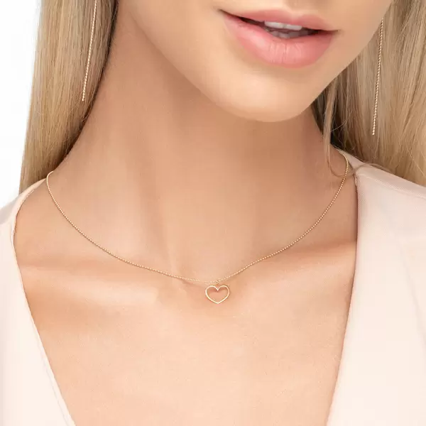 Leaf Jewelry Halskette GENTLE HEART, 14 K Gelbgold Black Friday