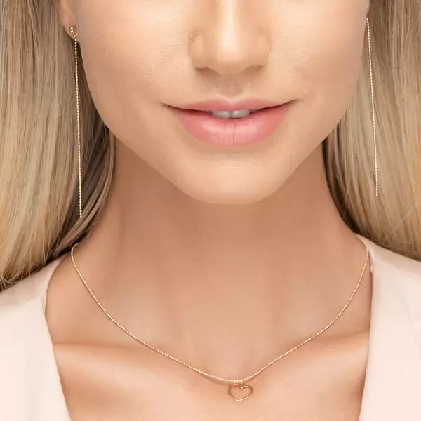 Leaf Jewelry Ohrringe Ball Chain, 14 K Gelbgold Osterangebot