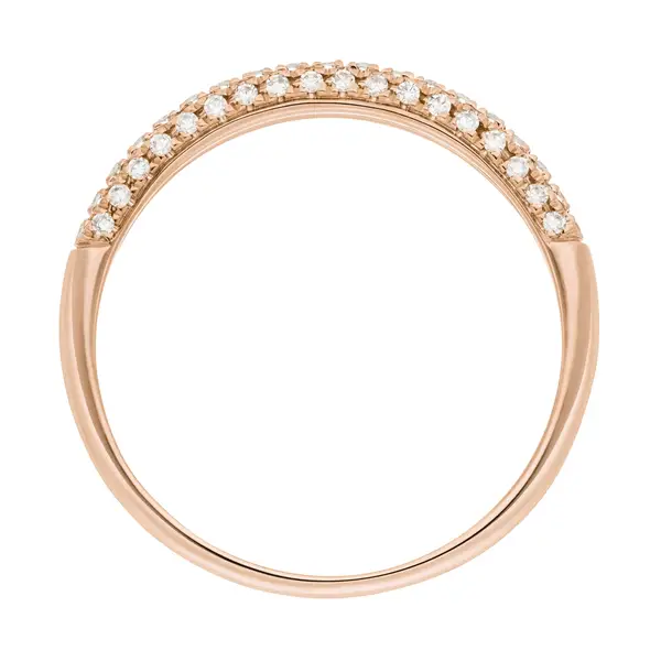 Leaf Jewelry Ring DAZZLE mit Diamanten, 14K Rosegold Heißer Verkauf