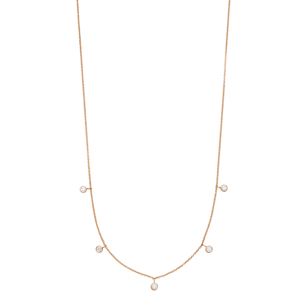 Leaf Jewelry Halskette "my first diamond" Charms, 14 K Rosegold Online Outlet