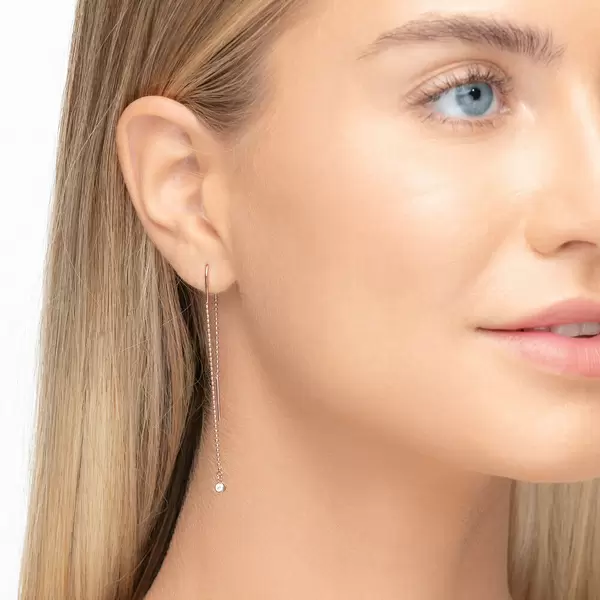 Leaf Jewelry Ohrringe "my first diamond", ball chain, 14 K Rosegold Tägliche Deals