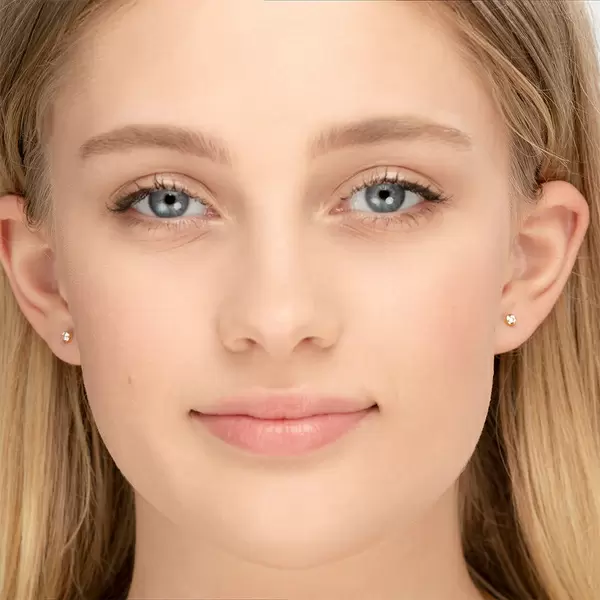 Leaf Jewelry Ohrstecker "my first diamond", 18 K Gelbgold Super Sparpreis