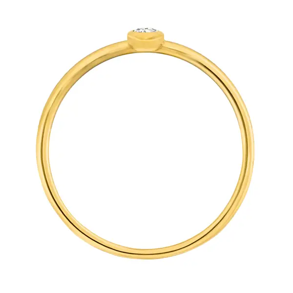 Leaf Jewelry Ring "my first diamond", 14 K Gelbgold JETZT KAUFEN