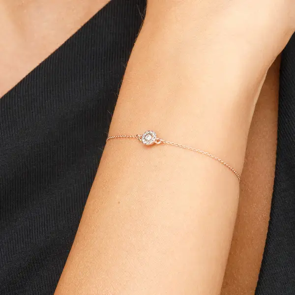 Leaf Jewelry Armkette Pavé II mit Diamanten, 18 K Rosegold Zeitbegrenzte Promotion