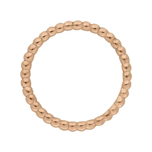 Leaf Jewelry Ring Kugel, 18 K Roségold Vierteljährliche Förderung