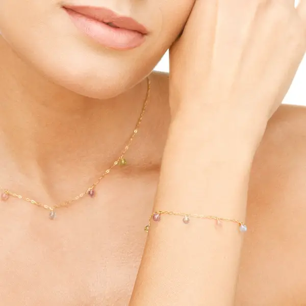 Leaf Jewelry Armkette Sweet Gems, 14K Gelbgold Bis zu 55% Rabatt