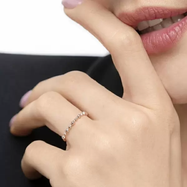 Leaf Jewelry Ring Kugel, 18 K Roségold Clearance-Verkauf
