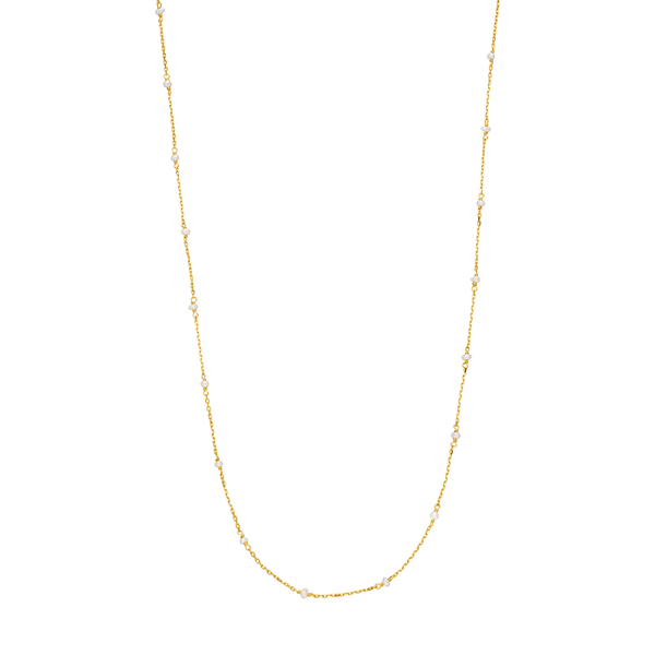 Leaf Jewelry Halskette Pearls, 14K Gelbgold Auslauf