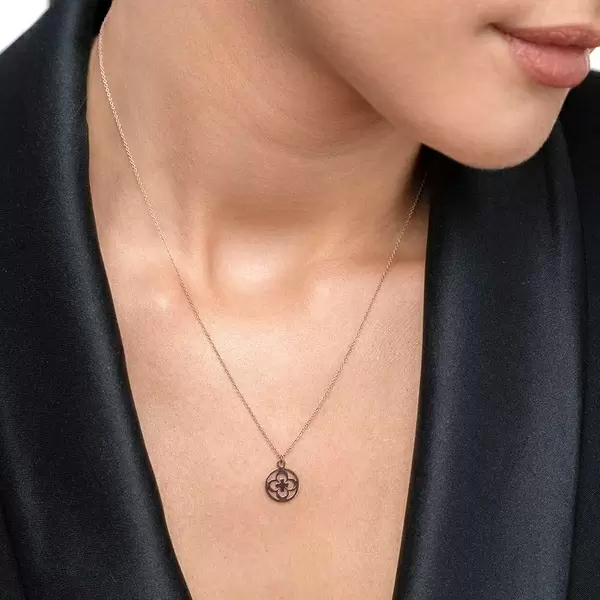 Leaf Jewelry Halskette Clover, 14 K Rosegold Meist gekauft