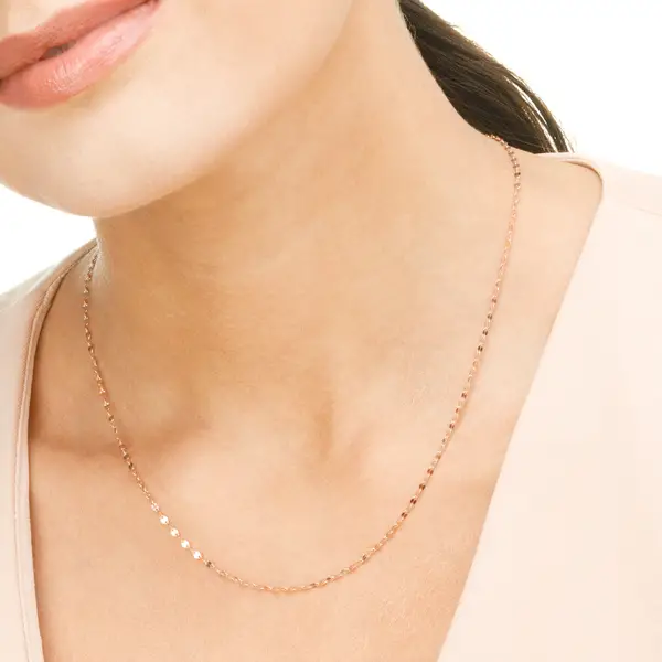 Leaf Jewelry Halskette Shiny Twist, 14K Gelbgold Sonderangebot