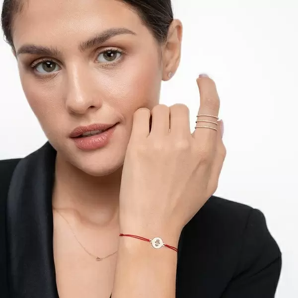 Leaf Jewelry Ring Triple mit Diamanten, 18 K Rosegold, Größe 46 Rabatt