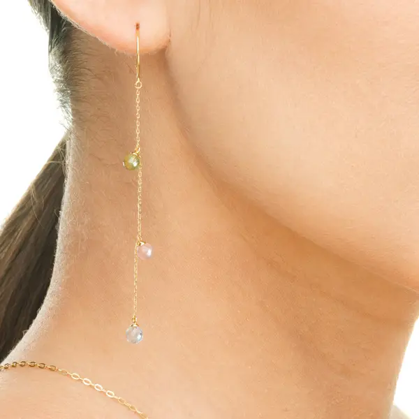 Leaf Jewelry Ohrhänger Sweet Gems, 14K Gelbgold Exklusivangebot