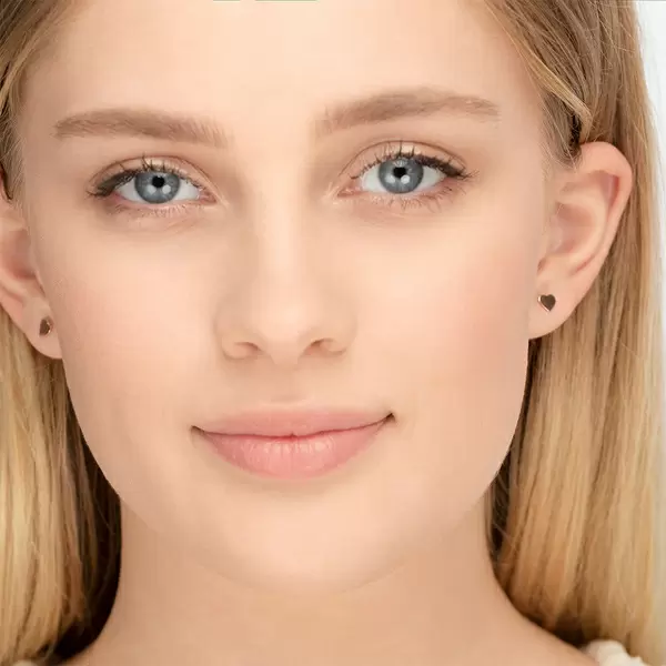 Leaf Jewelry Ohrstecker Herz, 14 K Rosegold Zeitbegrenzte Promotion