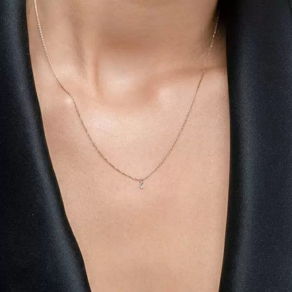 Leaf Jewelry Halskette Pure Diamant, 18 K Rosegold Begrenzt auf 3 Tage