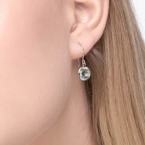 Leaf Jewelry Ohrringe Grüner Amethyst, 14 K Weißgold Speichern exportieren