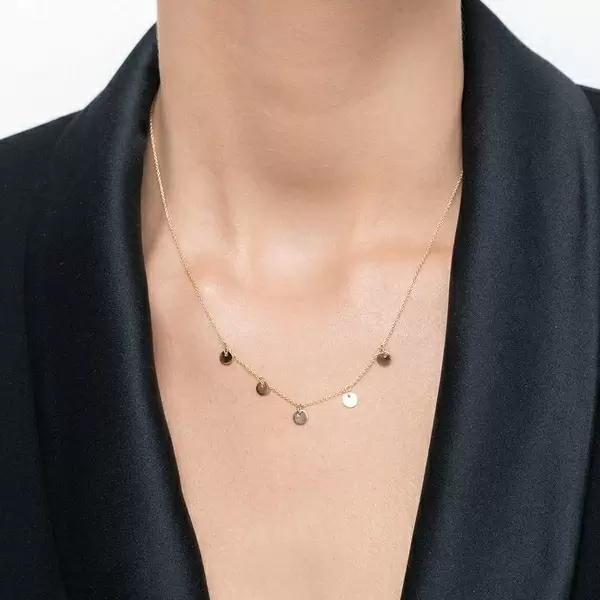 Leaf Jewelry Halskette Platelet, 14 K Gelbgold Online