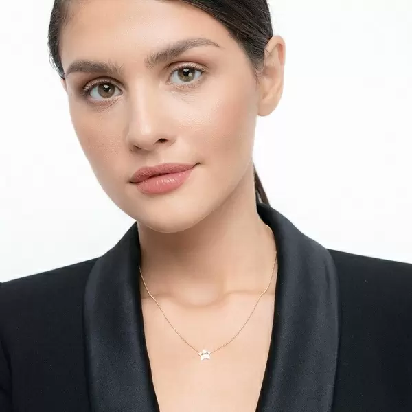 Leaf Jewelry Halskette Star, 14 K Gelbgold Angebote