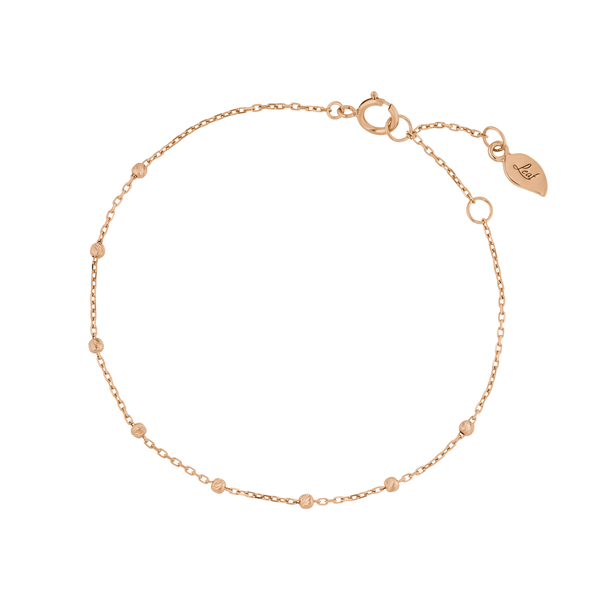 Leaf Jewelry Armkette Beads, 14K Rosegold Fabrikpreis