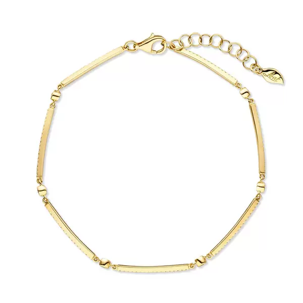 Leaf Jewelry Armband Bar, 18K Gelbgold, Diamanten Cyber Monday