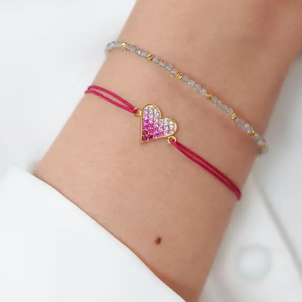 Leaf Jewelry Armkette Serenity, Grüner Achat, 18 K Gelbgold vergoldet Super Rabatt