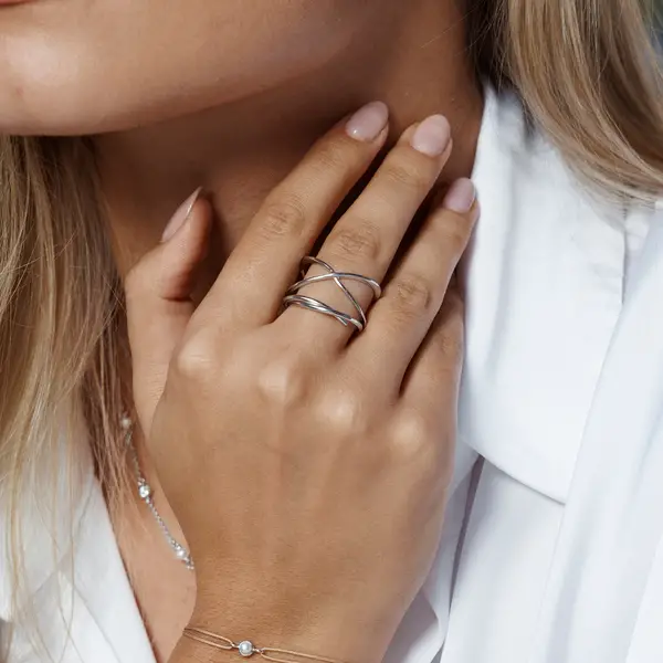 Leaf Jewelry Ring "Tupe", 925 Sterlingsilber Riesige Rabatte