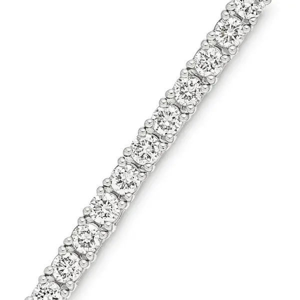 Leaf Jewelry Tennisarmband mit Diamanten, Weißgold, 3.42ct, 17.0cm Fabrikverkauf