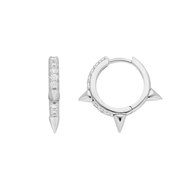 Leaf Jewelry Creole Triple Stud, 925 Sterlingsilber Günstig kaufen