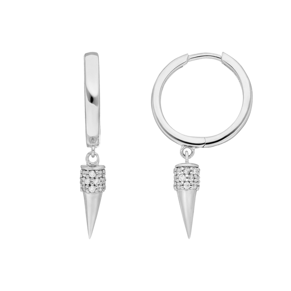 Leaf Jewelry Creole Single Stud, 925 Sterlingsilber Wochenangebot