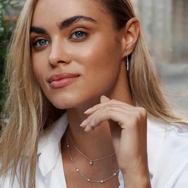 Leaf Jewelry Creole ICE CUBE, 18 K Rosegold vergoldet Letzte 3 Tage