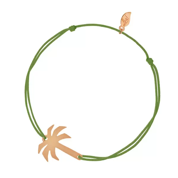 Leaf Jewelry Glücksbändchen Palme, Rosegold vergoldet Bis zu 60% Rabatt