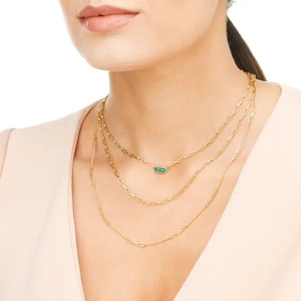 Leaf Jewelry Silber Halskette, CUBE II, Rosegold 50% Rabatt mit kostenlosem Versand