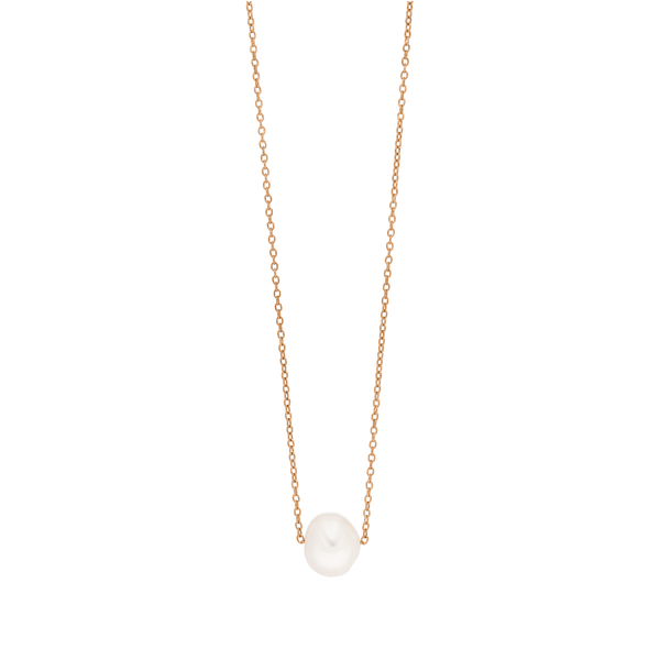 Leaf Jewelry Halskette Perlen Tropfen, 18 K Rosegold vergoldet Begrenzt auf 3 Tage
