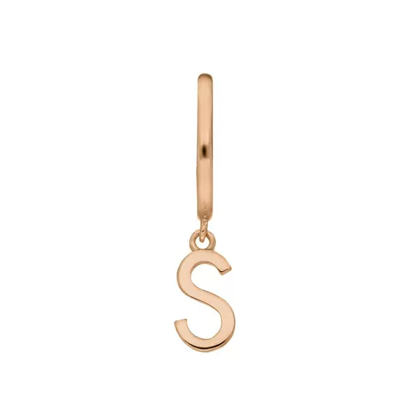 Leaf Jewelry Buchstaben Creole, 18 K Rosegold vergoldet, B Sonderangebot