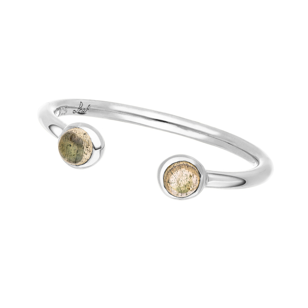 Leaf Jewelry Silber Open Ring, Labradorit Bis zu 50% Rabatt