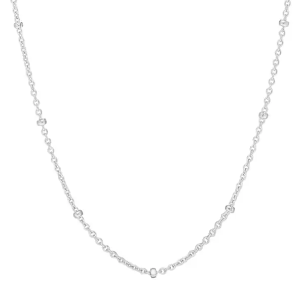 Leaf Jewelry Gliederkette mit Kugeln, 55cm, 925 Sterlingsilber Sonderangebot der Fabrik