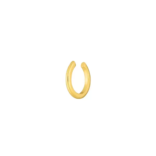 Leaf Jewelry Earcuff Basic, 10 mm, 18 K Gelbgold vergoldet Bis zu 55% Rabatt