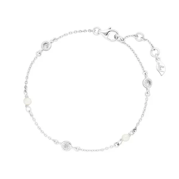 Leaf Jewelry Armkette Pure mit Süßwasserzuchtperlen, 925 Sterlingsilber Auslauf