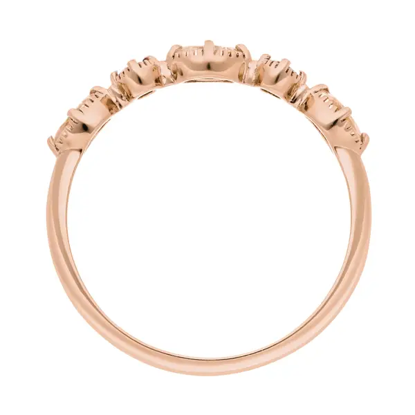 Leaf Jewelry Silber Ring, Oval Gems, Rosenquarz, Rosegold Sonderangebot