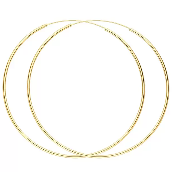 Leaf Jewelry Creole Pure, 70mm, 18 K Gelbgold vergoldet Muttertagsangebot