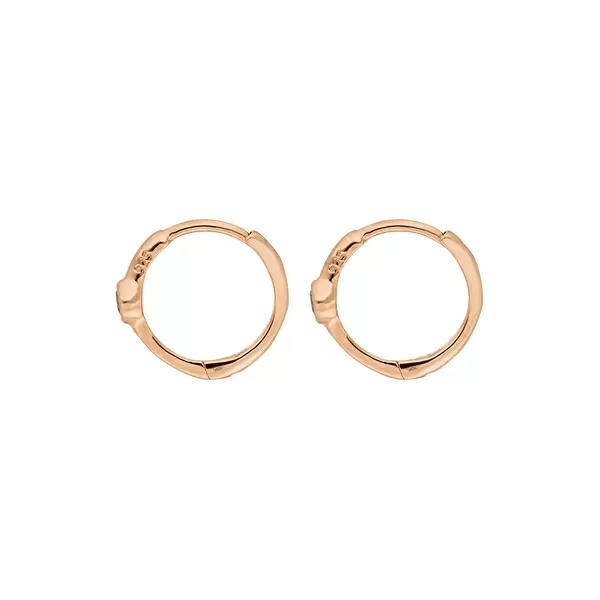 Leaf Jewelry Creole One Gem, Blauer Topas, 18 K Rosegold vergoldet Exklusive Angebote