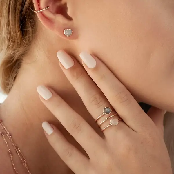 Leaf Jewelry Ohrstecker Valentine, Gelbgold Blitzangebot