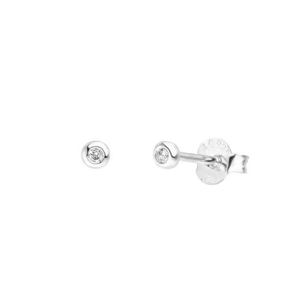 Leaf Jewelry Ohrstecker MINI Pure 18 K Gelbgold vergoldet, 925 Sterlingsilber Super Sparpreis