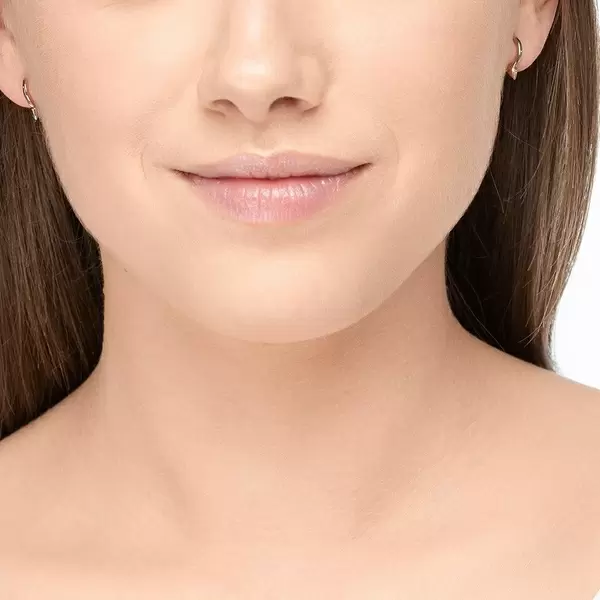 Leaf Jewelry Mini Creole Stud, 8mm, 18 K Rosegold vergoldet Sonderangebot der Fabrik