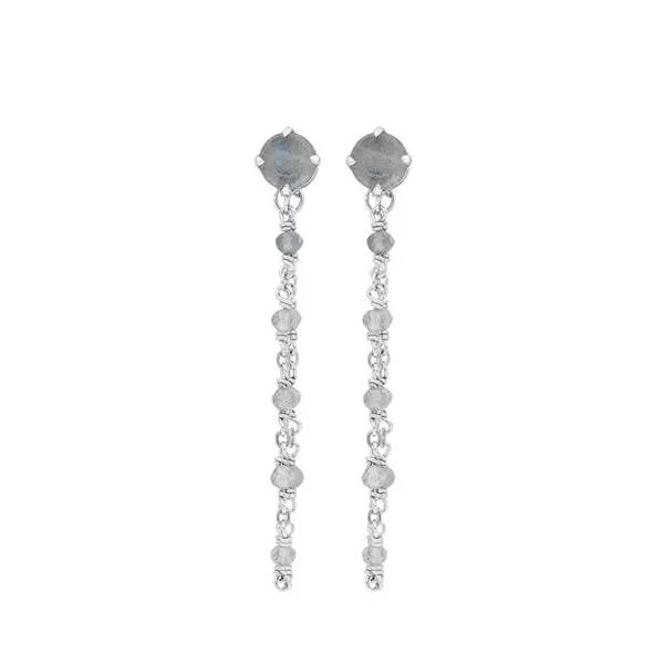 Leaf Jewelry Ohrhänger Flying Gem, Labradorit, 925 Sterlingsilber Black Friday Preise