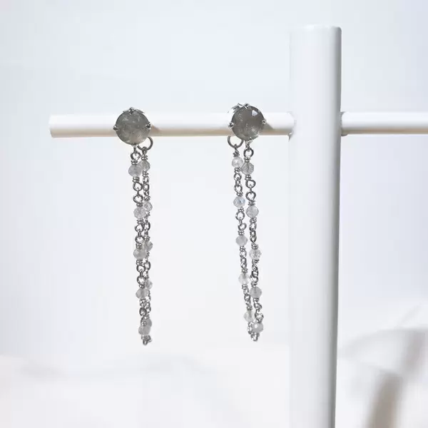 Leaf Jewelry Ohrhänger Flying Gem, Labradorit, 925 Sterlingsilber Black Friday Preise