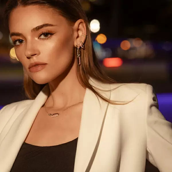 Leaf Jewelry Silber Halskette, Neon Twist 50% Rabatt für begrenzte Zeit