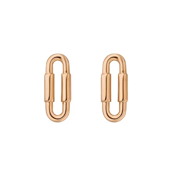 Leaf Jewelry Silber Ohrstecker, Rosegold, Karabiner Günstiger Verkauf